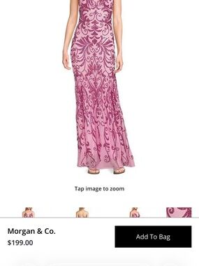 Morgan & Co. Pink prom dress